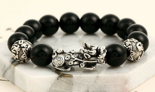 Cat's Eye Multi Color Bead Wealth Bracelet Feng Shui Pi - Etsy | Handmade  bracelets, Feng shui dragon, Beautiful bracelet